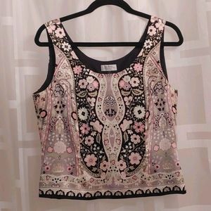 Tahari Silk Tank 10P
